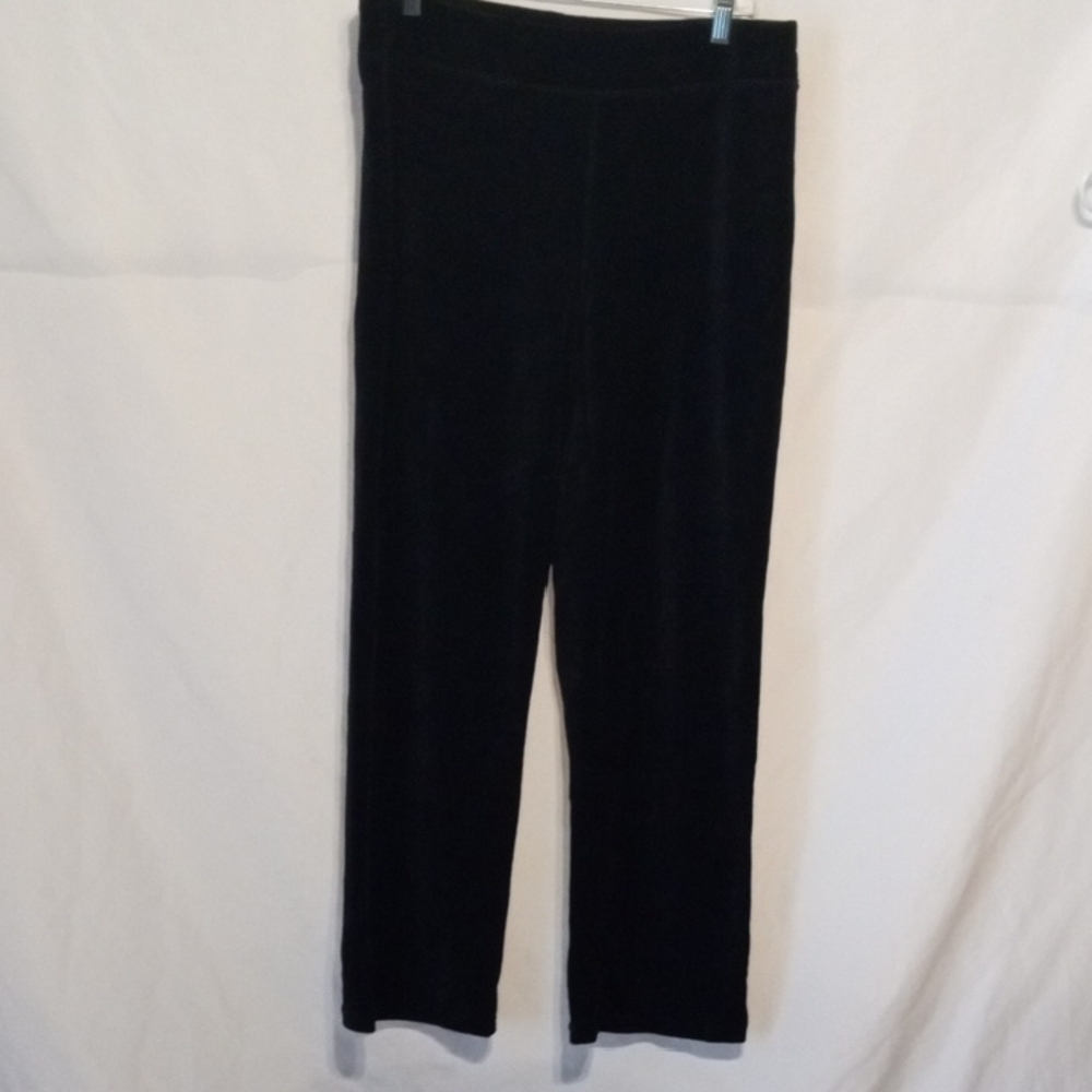 Onque Casuals Black Velour Trousers